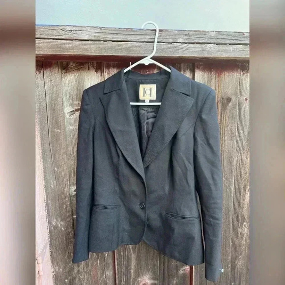 Carolina Herrera Black Silk Wool Blazer - Picture 1 of 5